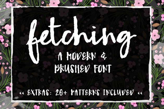 手写笔刷字体 Fetching- A Modern Brush Font