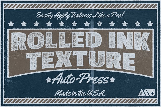 墨辊复古墨水背景纹理 Rolled Ink Texture Auto-Press