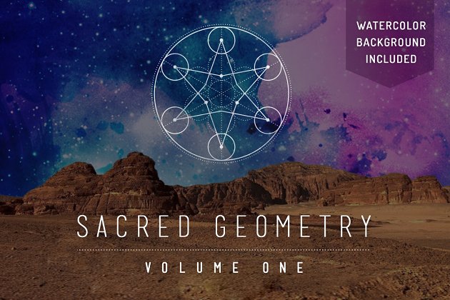 神秘几何图形素材 Sacred Geometry Vector Pack Vol. 1