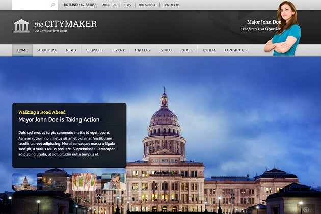 都市企业网站模板 Citymaker HTML