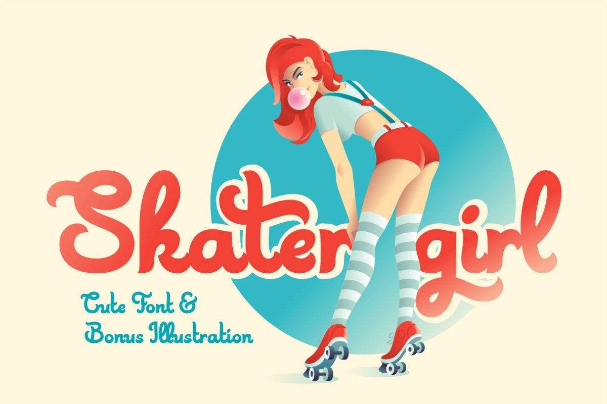 Skater Girl script & illustration