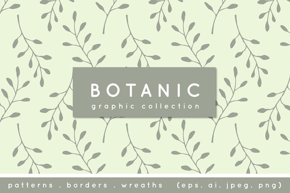 植物图形集素材 Botanic Graphic Collection