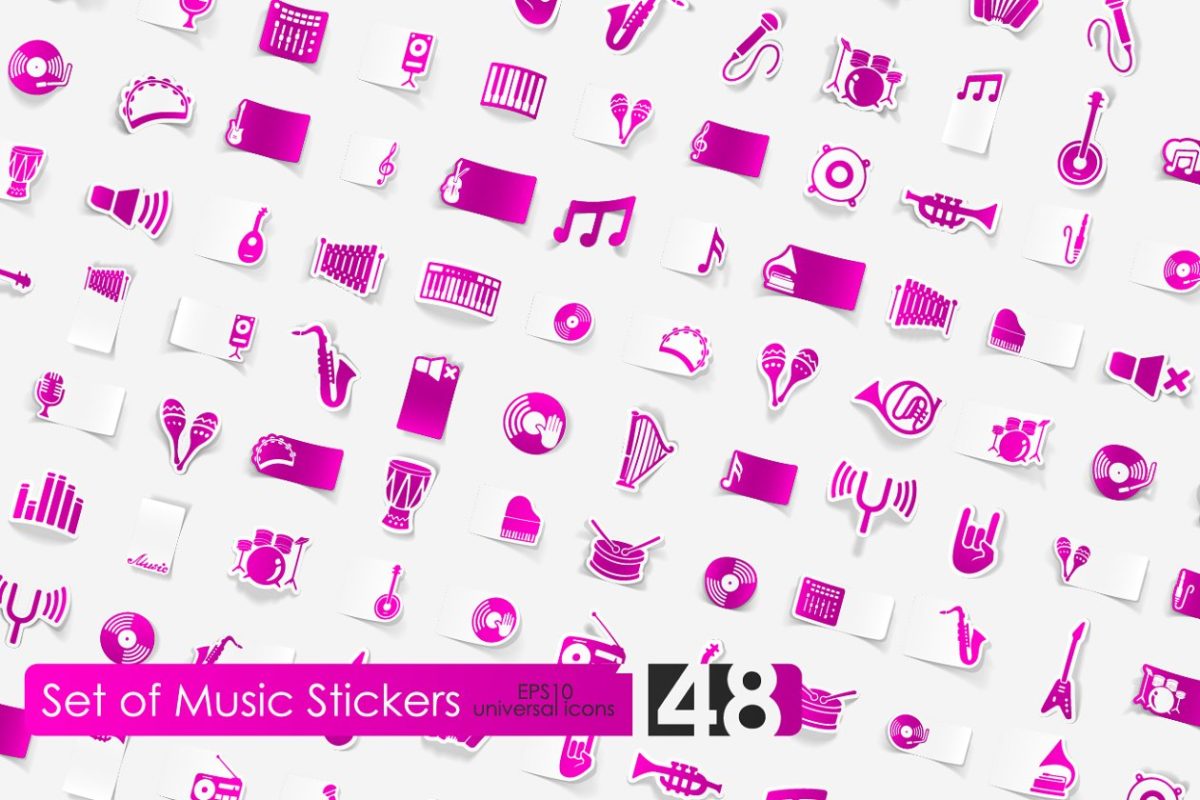 148音乐图标 148 music stickers