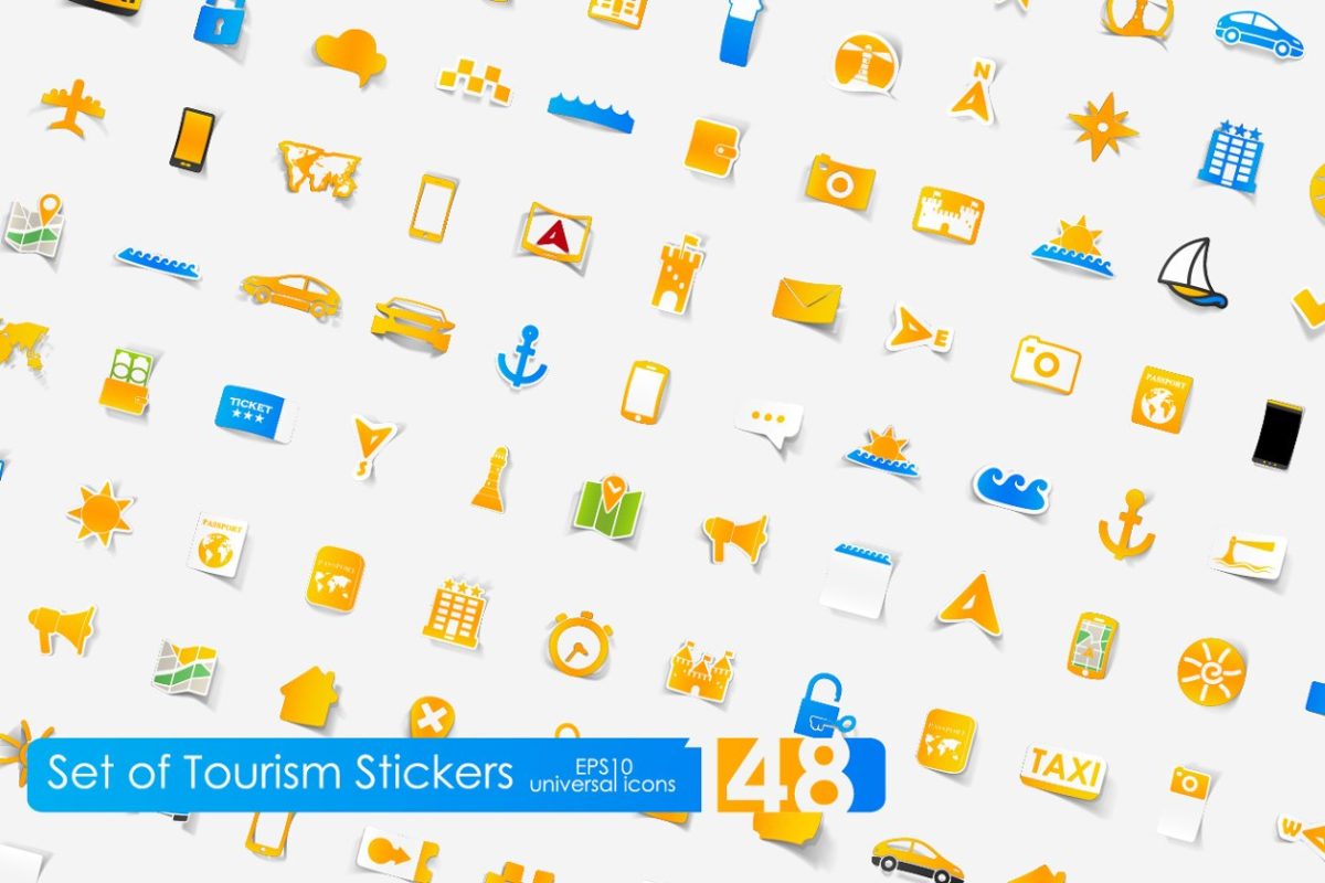 旅行图标素材 148 tourism stickers