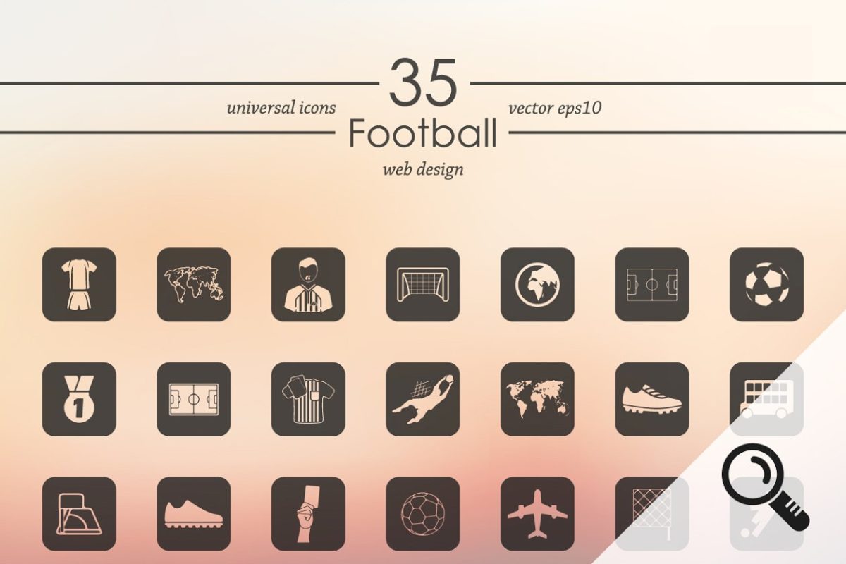足球图标素材 35 FOOTBALL icons