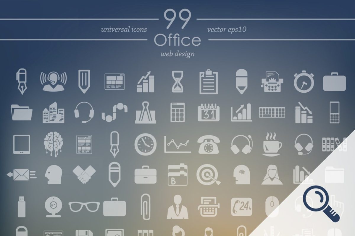 办公室图标素材 99 OFFICE icons