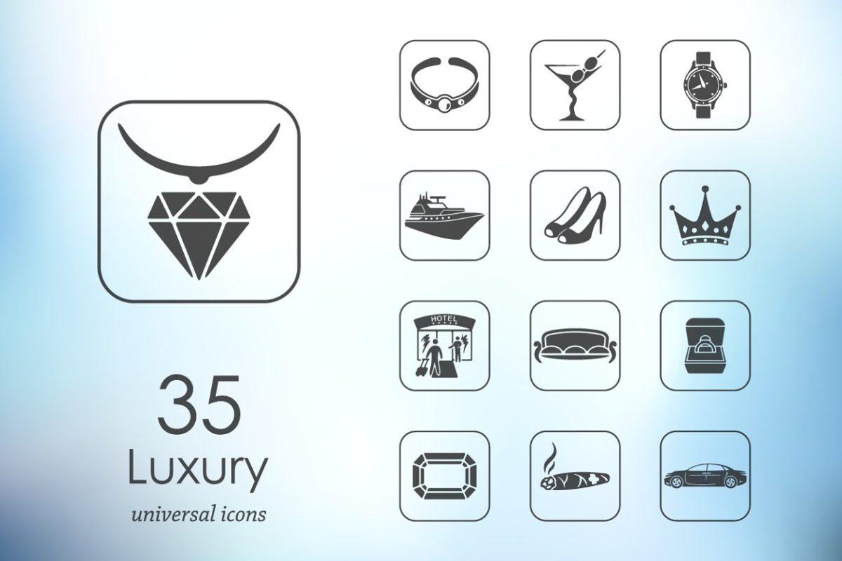 35个奢华主题图标 35 luxury icons