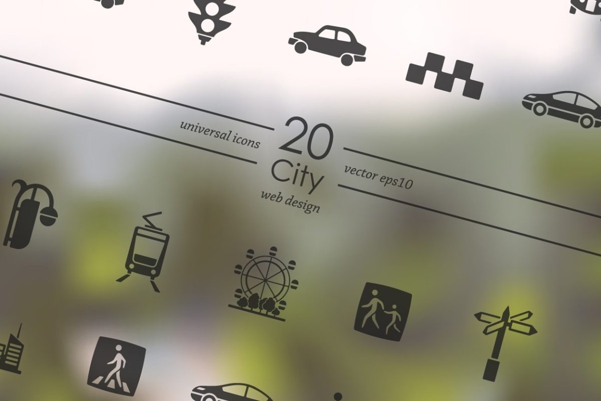 城市图标素材 20 city icons