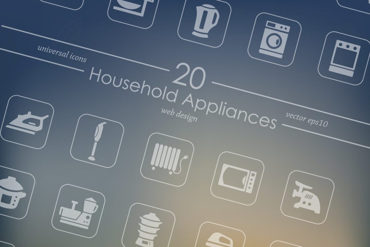 家电图标素材 20 household appliances icons
