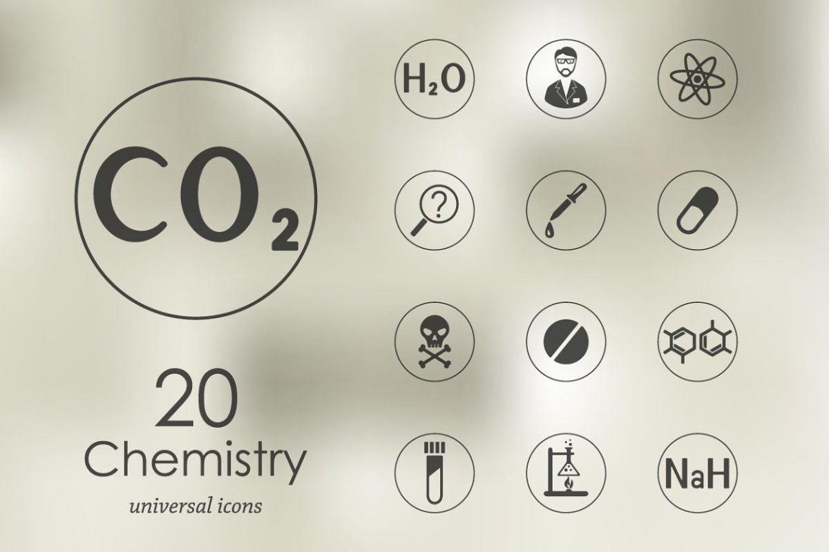 化学元素图标素材 Set of chemistry icons