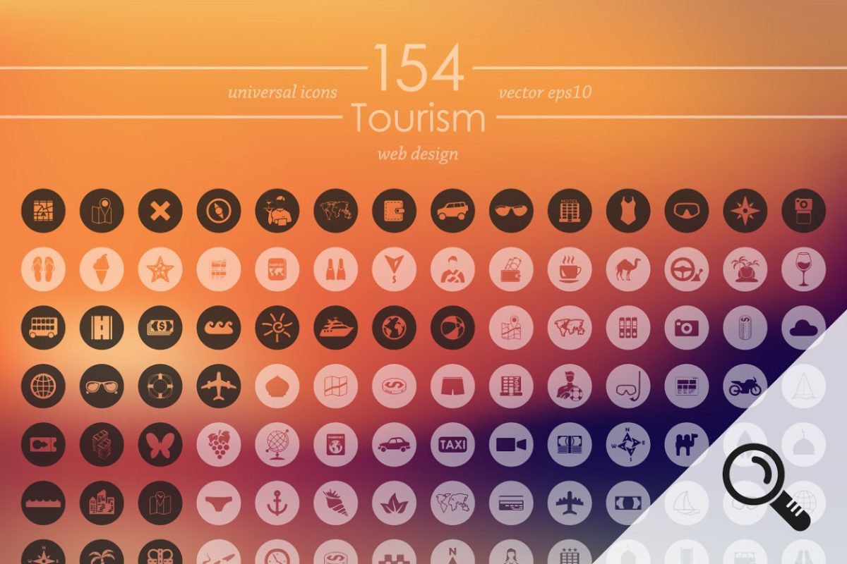 旅行图标素材 154 TOURISM icons
