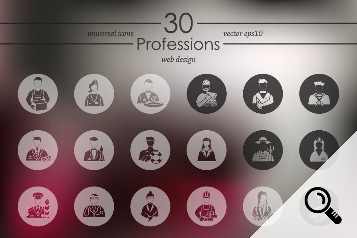 职业图标素材 30 PROFESSIONS icons
