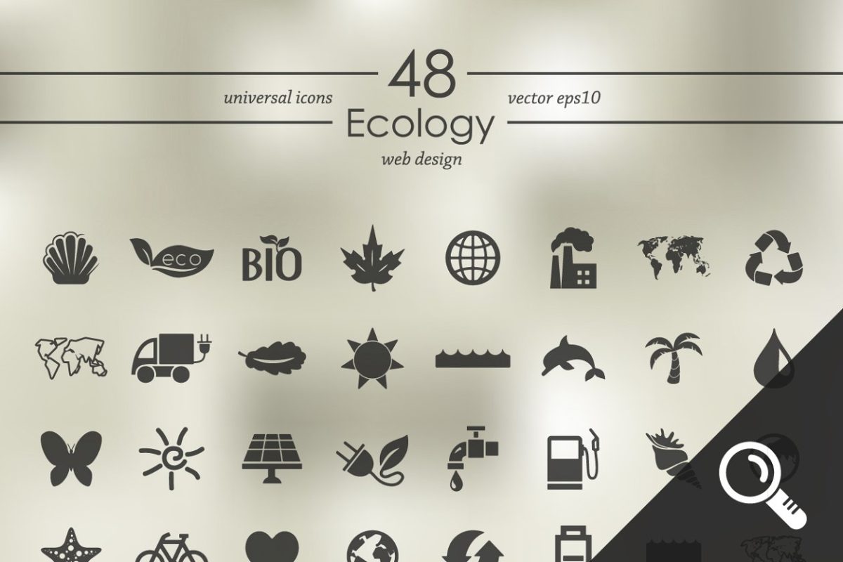 生态图标素材 48 ECOLOGY icons