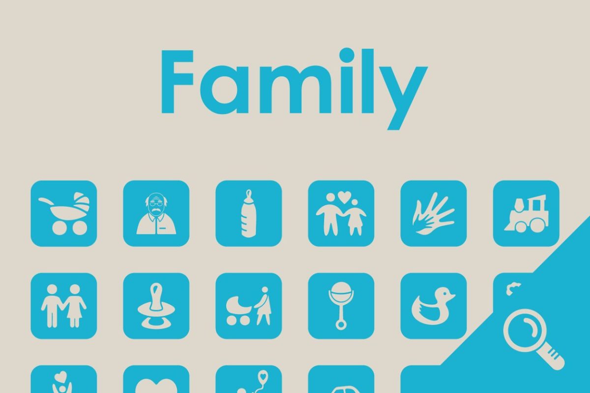 家庭图标素材 30 FAMILY simple icons