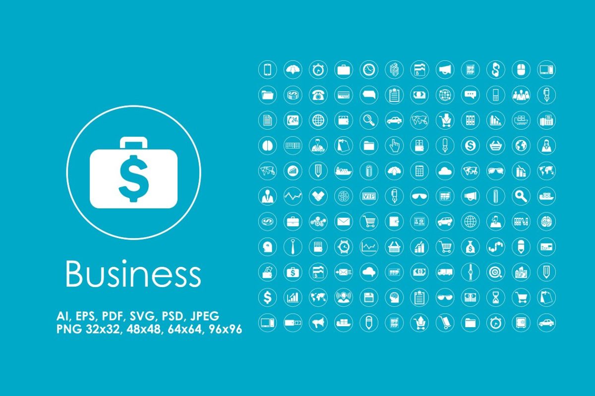 132个商业简单图标 132 Business simple icons