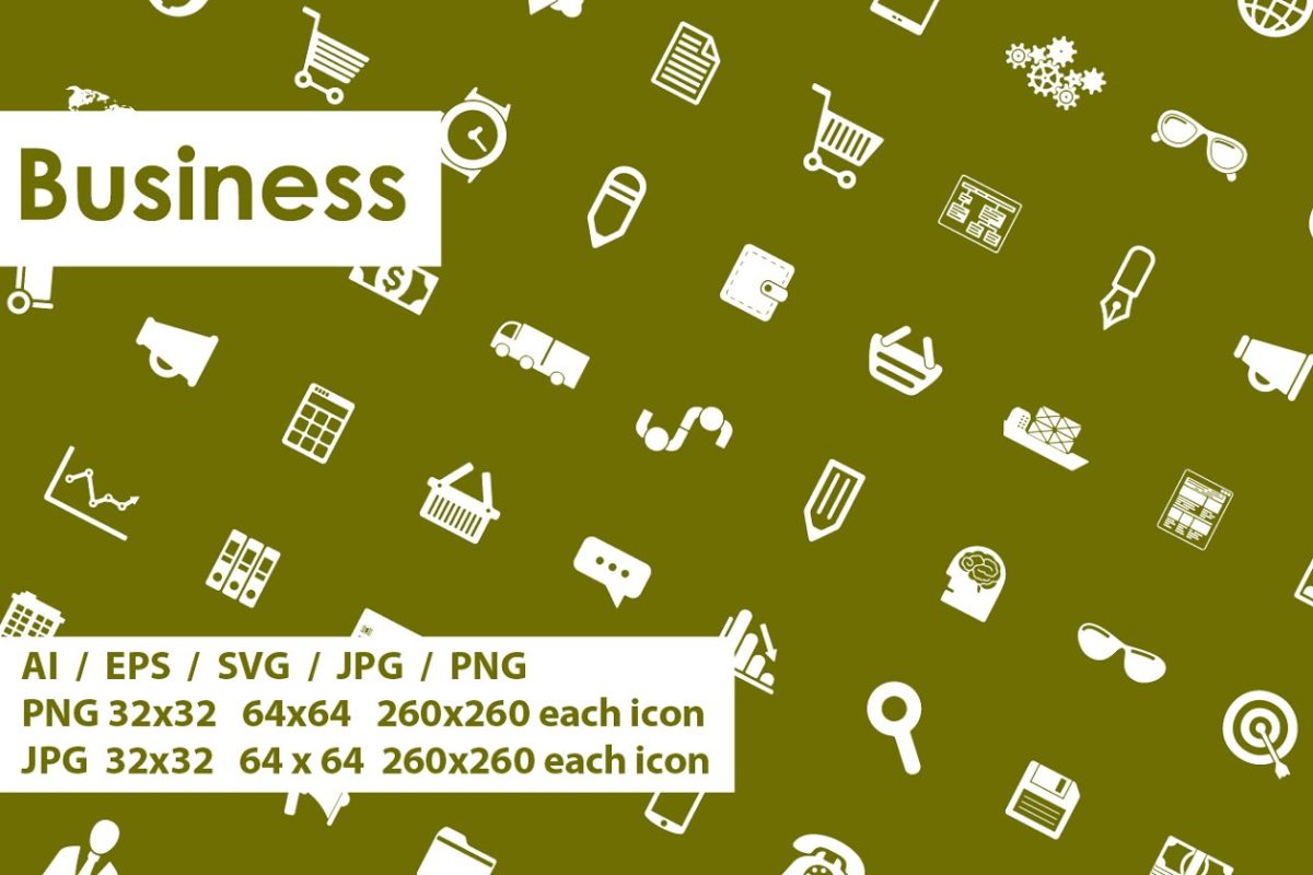商业矢量图标下载 121 BUSINESS simple icons