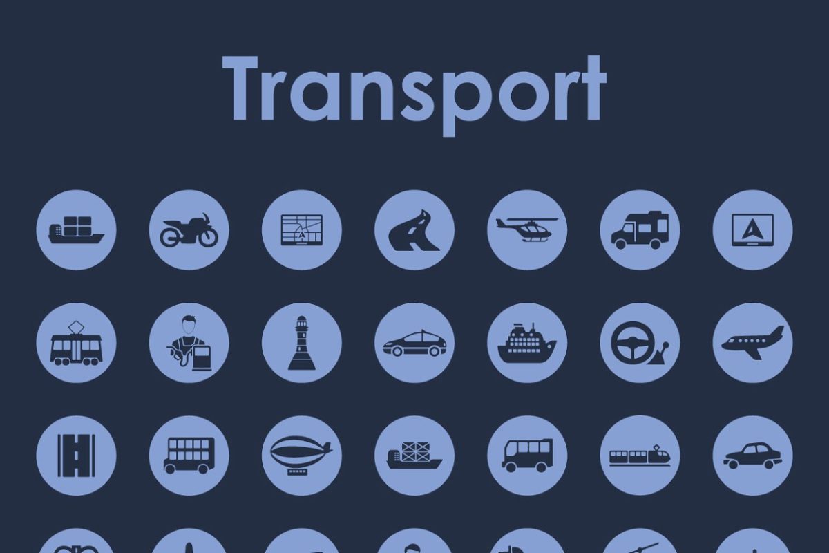 42个简单的交通图标 42 transport simple icons