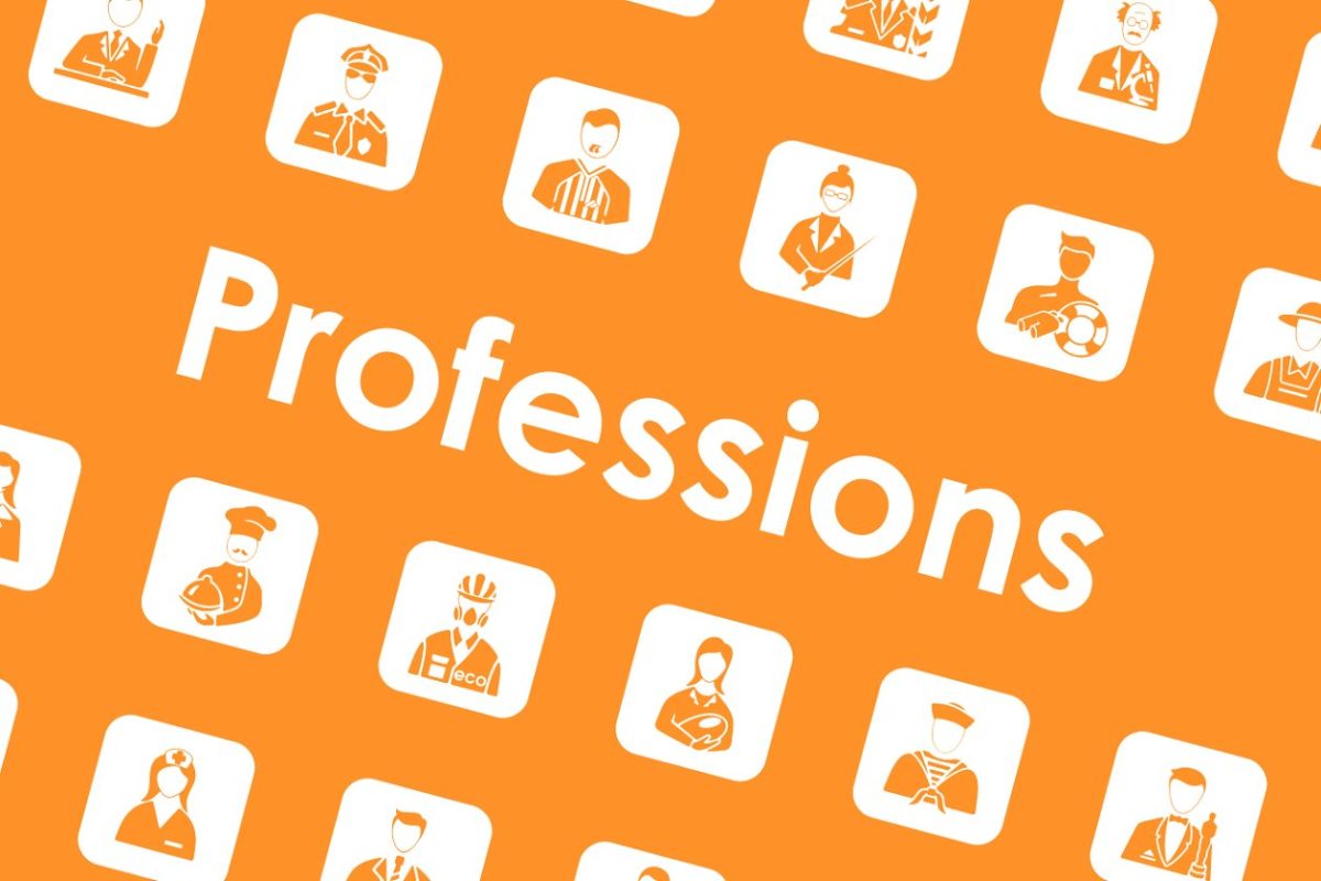 职业图标素材 Set of professions simple icons