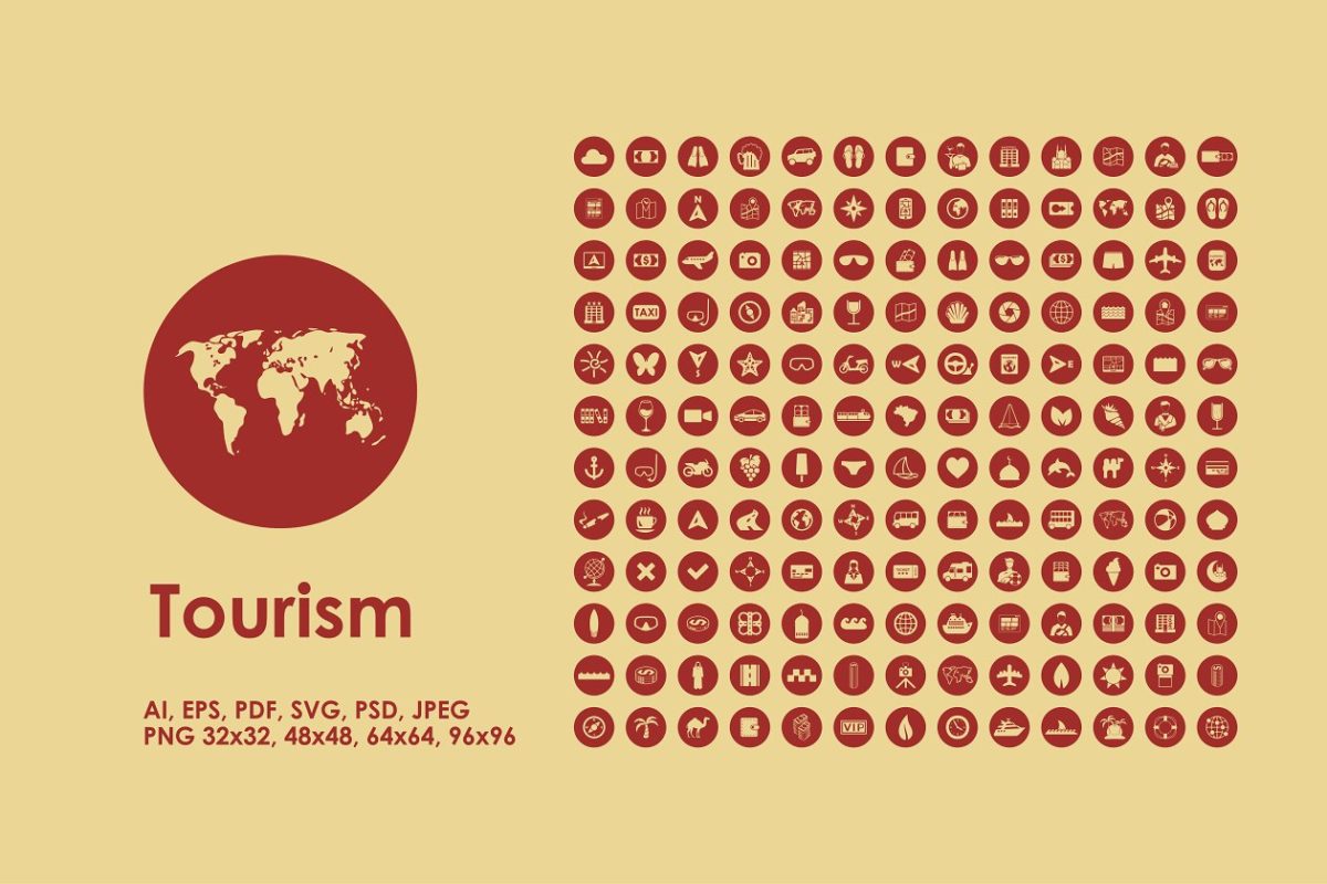 旅游图标 Tourism icons