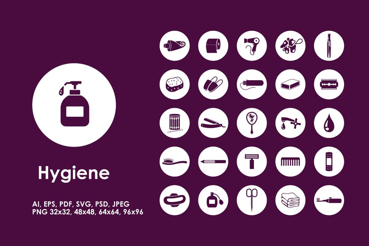 卫生的图标素材 Hygiene icons