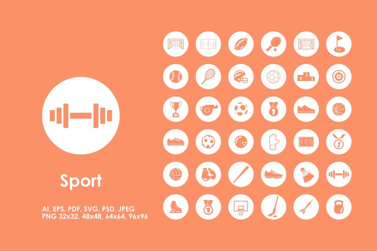 运动矢量图标 Sport icons