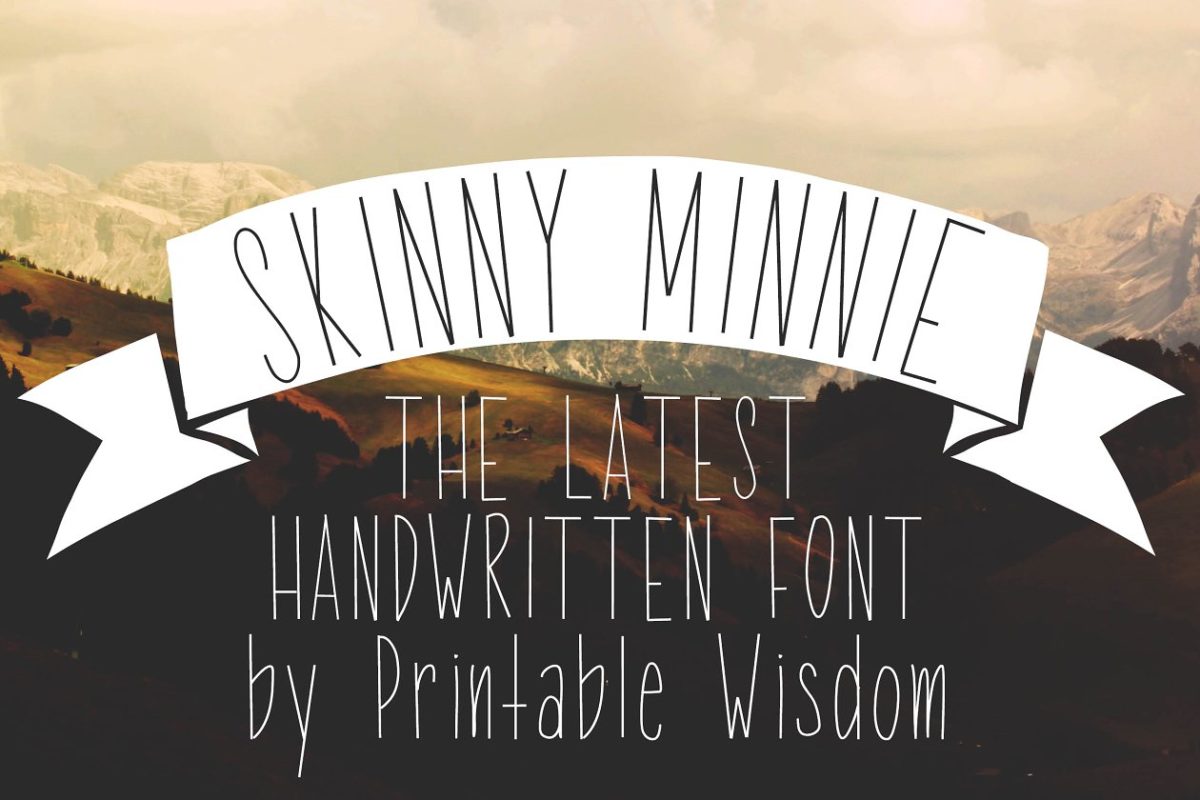 瘦瘦的米妮字体 Skinny Minnie