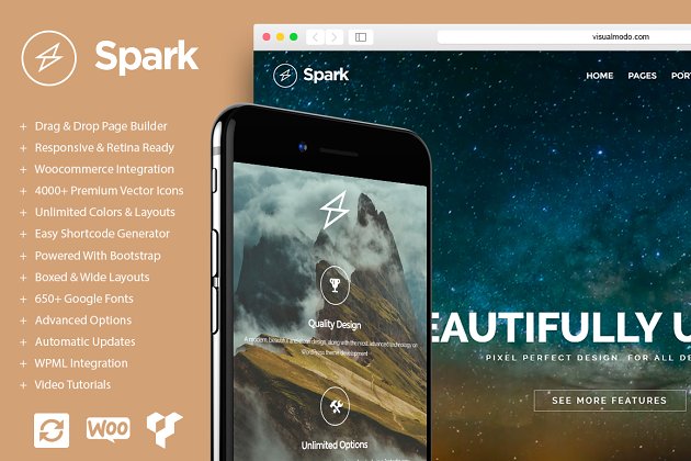 图片WordPress主题模板 Photography WordPress Theme – Spark