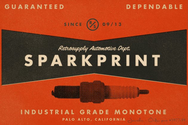 单色调动作 SparkPrint – Monotone Action