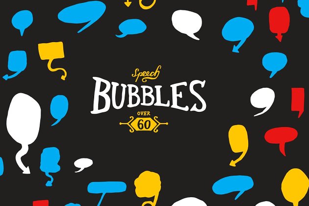 对话气泡插画 Speech bubble vectors