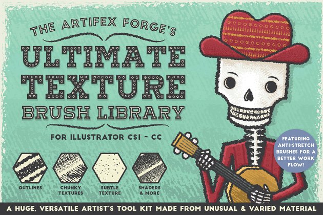 终极纹理画笔库 The Ultimate Texture Brush Library