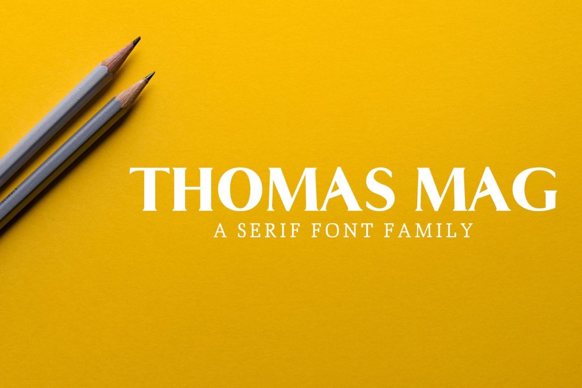 复古时尚衬线字体 Thomas Mag Serif 9 Fonts Family Pack