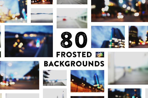 80个漂亮的朦胧感风景素材 80 Beautiful Frosted Backgrounds