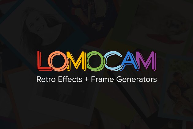 多图排列照片PS动作 Lomocam: 58 RetroFX & Frames Actions