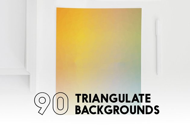 漂亮的渐变背景 90 Triangulate Backgrounds