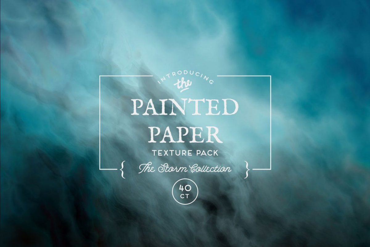 暴风雨效果的纸张背景纹理素材 Painted Paper Texture Storm