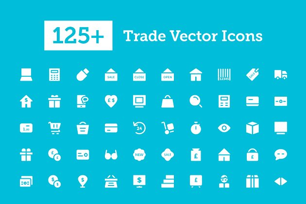贸易图标素材 125+ Trade Vector Icons