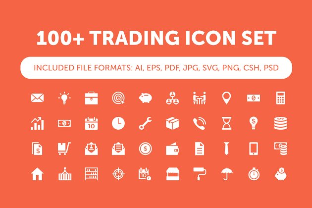 交易贸易图标素材 100+ Trading Vector Icons