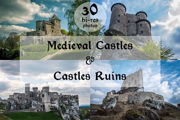 城堡和废墟照片包 Castles & Ruins Photo Pack