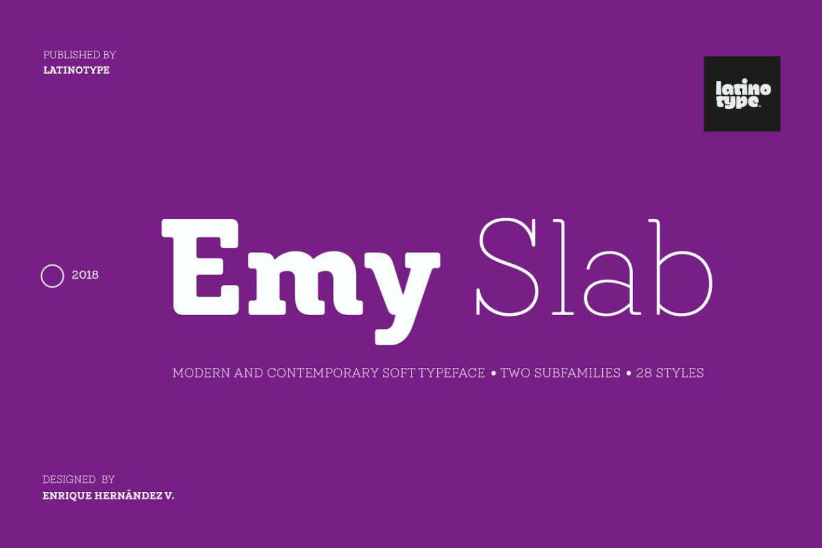 经典时尚字体 Emy Slab