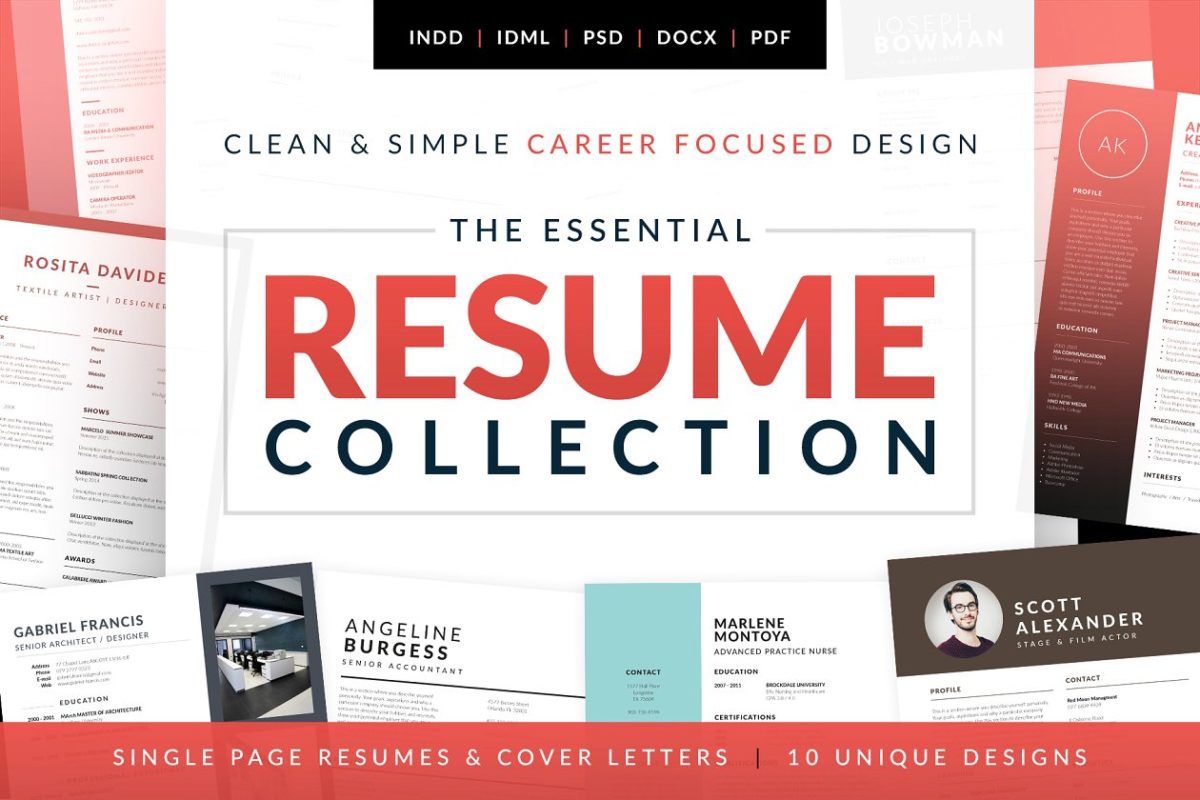 基本的个人简历模板集 Essential Resume/CV Collection