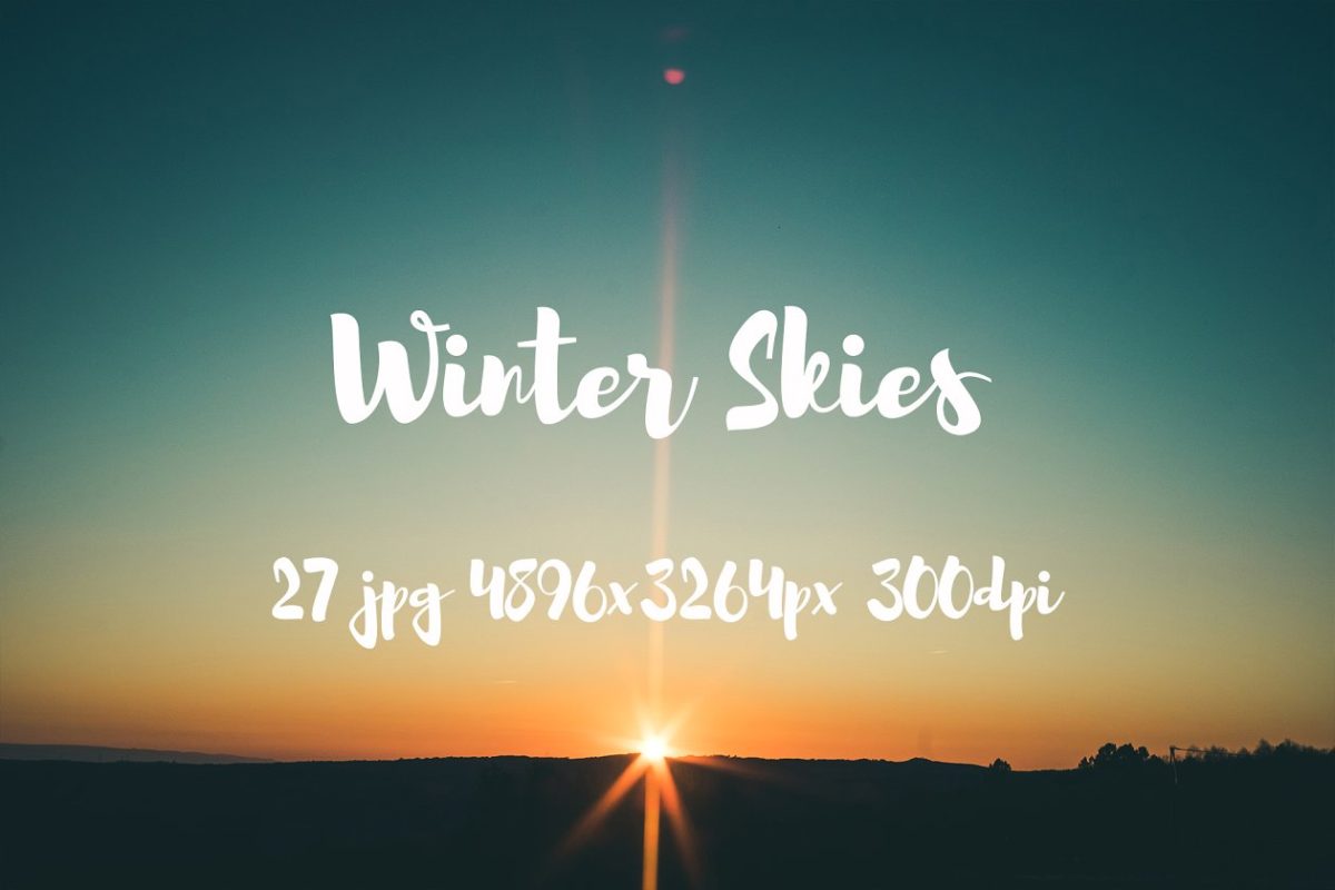 冬季照片合集 Winter skies photo pack