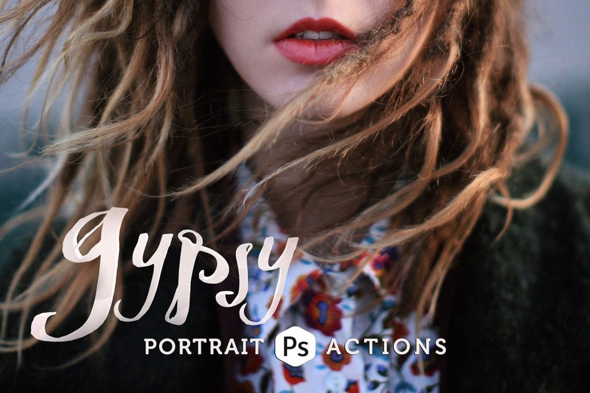 吉普赛PS人像动作 Gypsy – Indie Portrait PS Actions