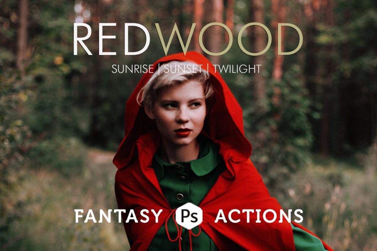 梦幻的PS人像动作 Redwood Fantasy Photoshop Actions