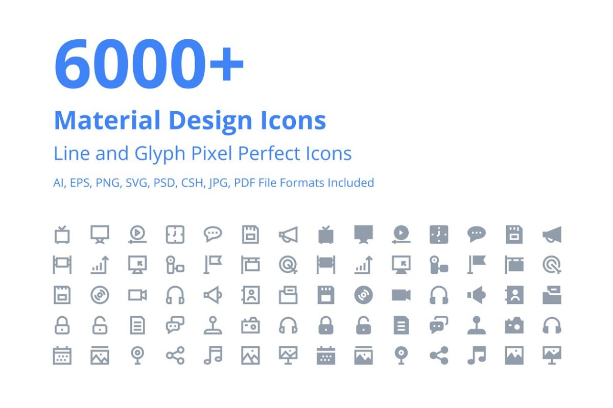 6000+ Material Design安卓Android图标合集 6000+ Material Design Icons