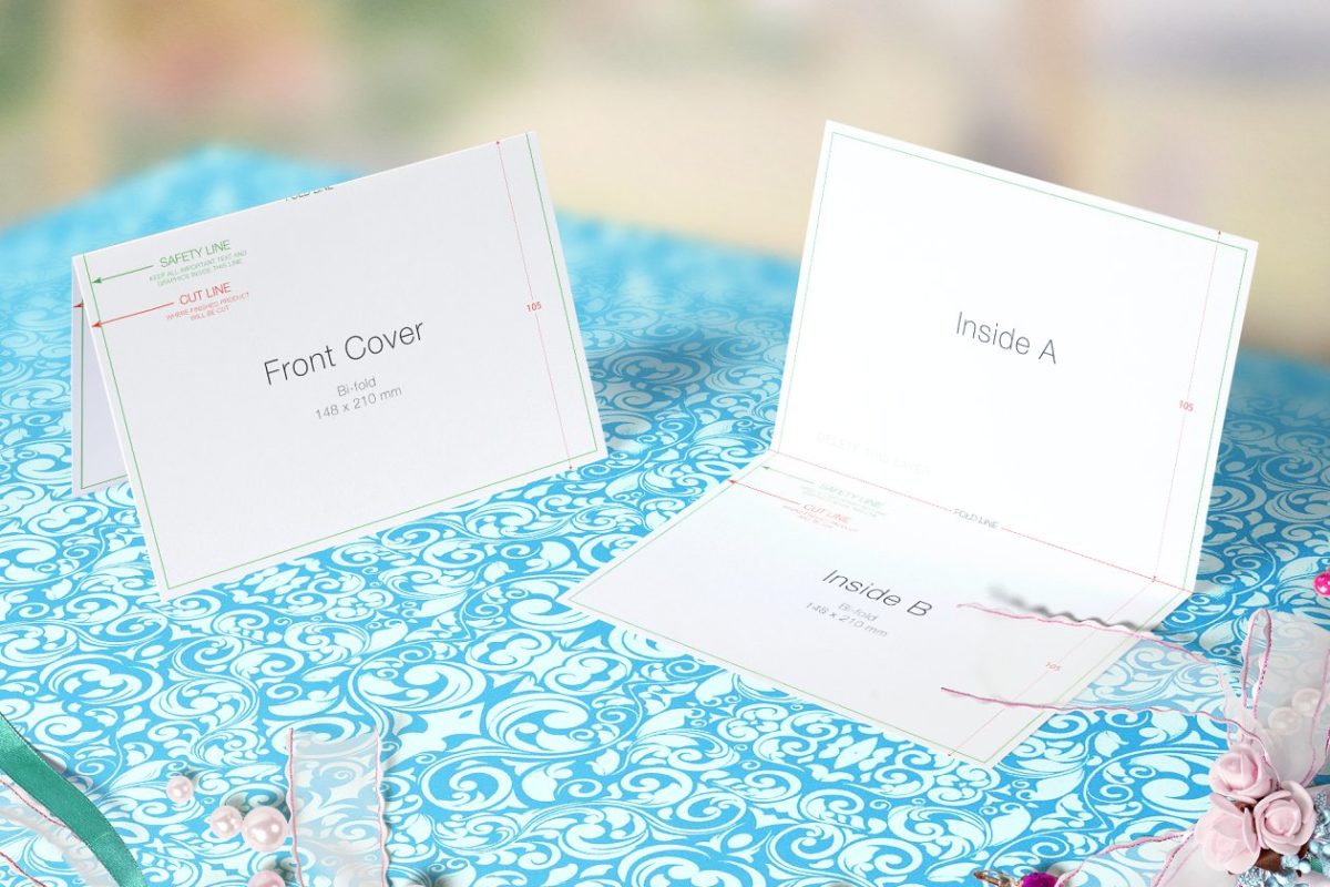婚礼邀请卡片设计展示样机模板 Wedding Greeting Cards mockups v.3