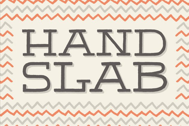 经典的英文字体 HandSlab