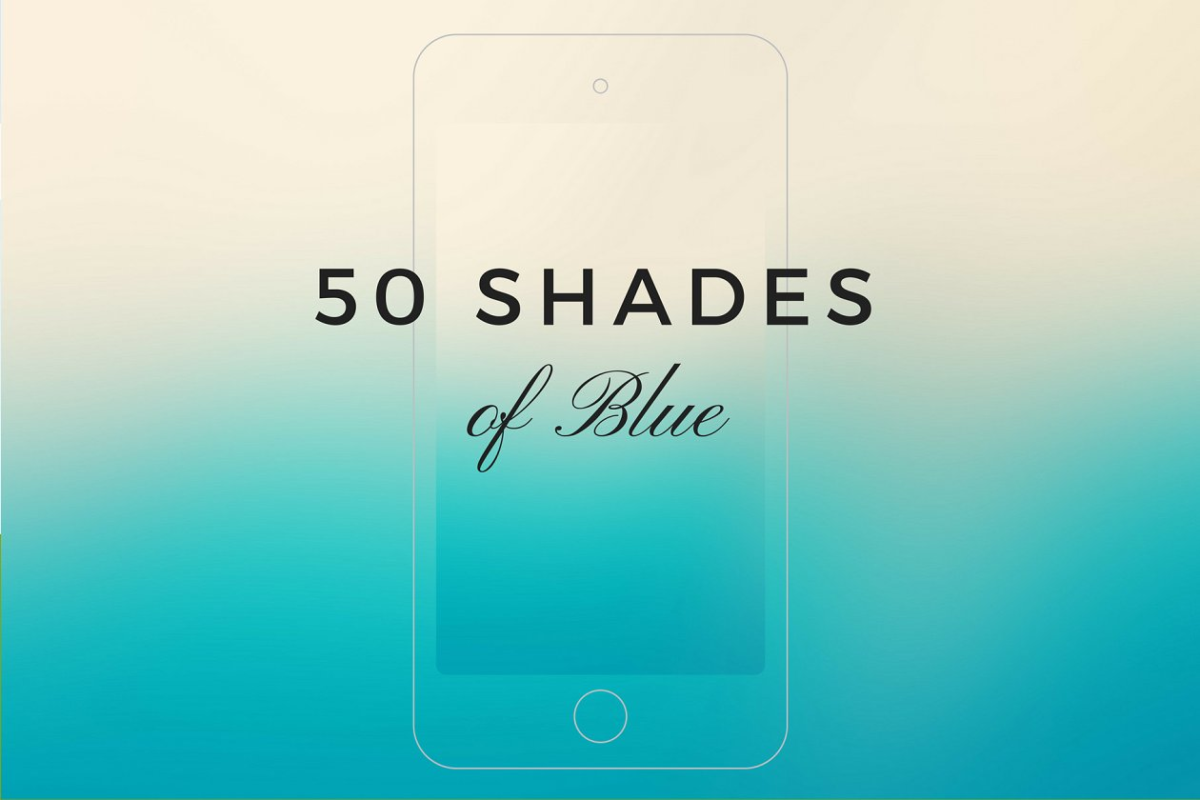 50个蓝色渐变阴影素材背景纹理素材 50 shades of Blue