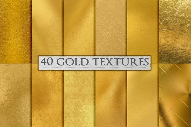 金色背景纹理素材 Gold Foil Textures, Gold Backgrounds