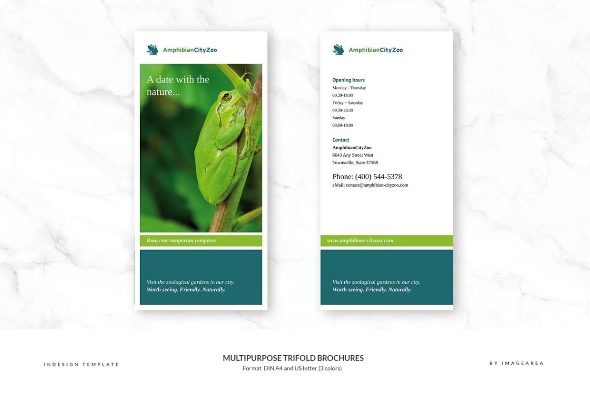 多功能小册子模板 Multipurpose Trifold Brochures