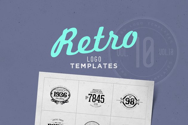 经典logo模板 Retro Logo Templates V.10